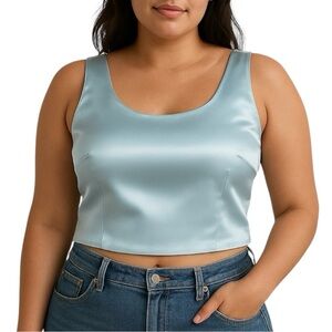 MICHAELANGELO Women’s Metallic Blouse Shirt Top  Size 18